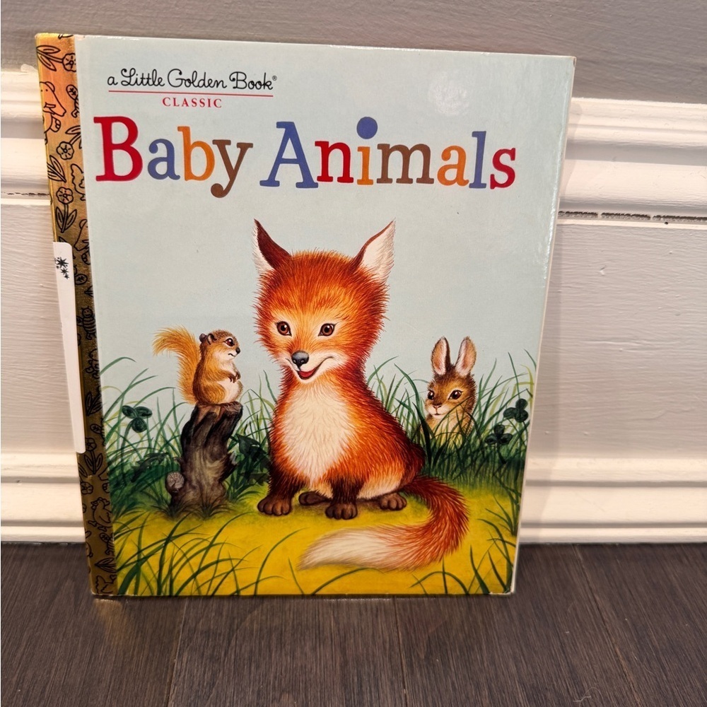 VINTAGE 1984 Little Golden Book: Baby Animals Adventure Hardcover Book Kids